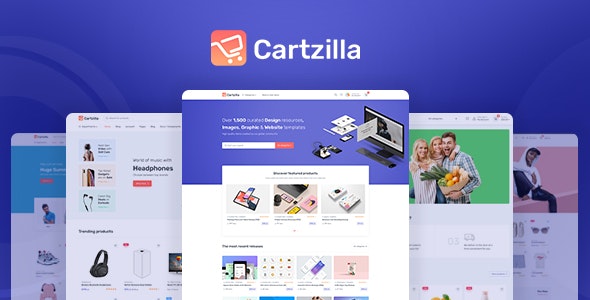 Cartzilla – Digital Marketplace  Grocery Store WordPress Theme