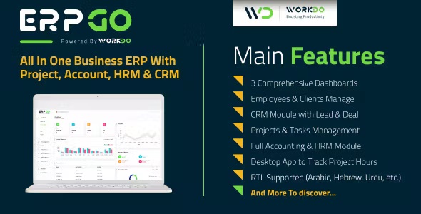 ERPGo – All In One Business ERP With Project, Account, HRM, CRM  POS