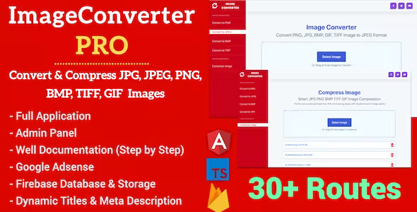 Image Converter Pro Full Production Ready Application With Admin Panel (Angular 15  Firebase)