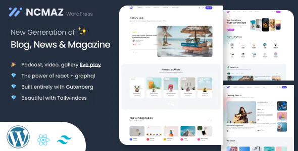 Ncmaz – Blog Magazine WordPress Theme 4.3.8