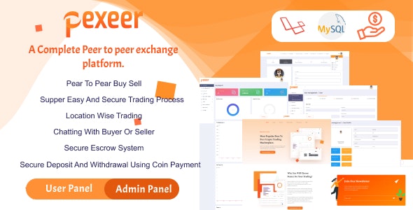 Pexeer – A Complete Peer to Peer Cryptocurrency Exchange Platform 2.0