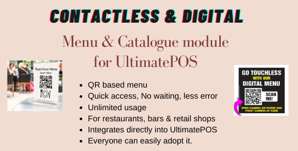 Digital Product catalogue  Menu module for UltimatePOS