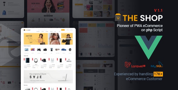 The Shop – PWA eCommerce cms 3.6
