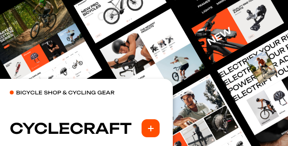 CycleCraft - Bicycle Shop and Bike Parts WordPress Theme