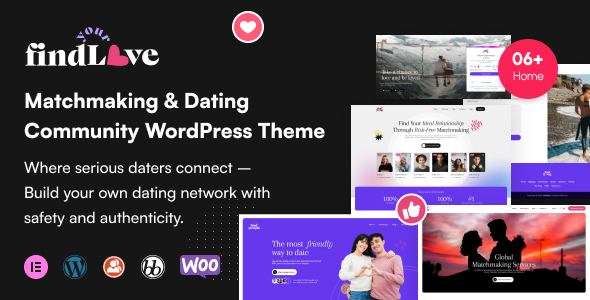 FindLove – Ultimate Matchmaking  Dating Community WordPress Theme