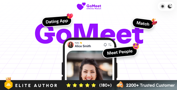 GoMeet - Complete Social Dating Mobile App | Online Dating | Match, Chat  Video Dating | Dating App