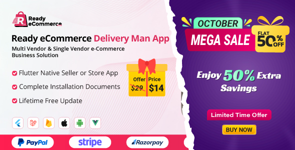 Ready eCommerce - Delivery Man App
