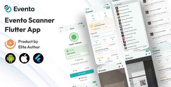 Evento - Ticket Scanner App for Multivendor Event Ticket Booking (Flutter)