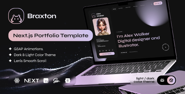 Braxton – Personal Portfolio  Resume NextJs Template