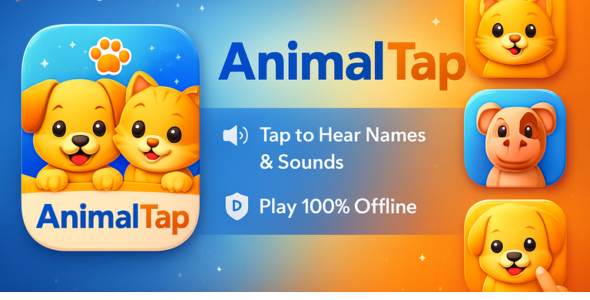 AnimalTap – Kids Animal Sounds  Learning Android App