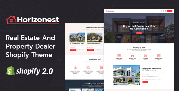 Horizonest – Real Estate Property Shopify 2.0 Responsive Theme