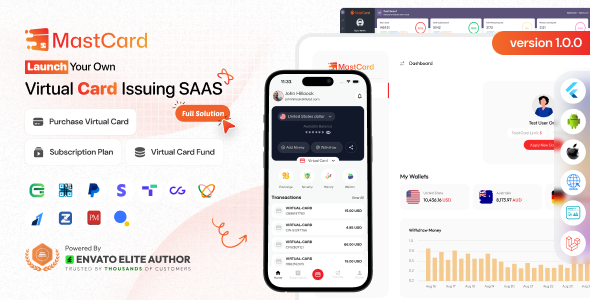 MastCard – Virtual Card Issuing SAAS Full Solution