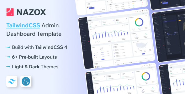 Nazox – Tailwind CSS Admin Dashboard Template