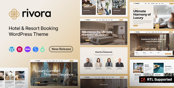 Rivora – Hotel Booking WordPress Theme